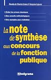 Revue Jeunes Editions  / La note de synthèse aux concours de la fonction publique