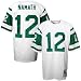 Mitchell & Ness New York Jets #12 Joe Namath White Authentic Throwback Jersey Image of Mitchell & Ness New York Jets #12 Joe Namath White Authentic Throwback Jersey