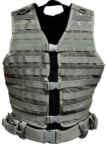 NcStar MOLLE/PALS Tactical Vest, Hydration System Compatible, Digital Camo ACU CPV2915D