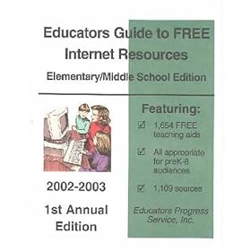 Click here to buy Educators Guide To Free Internet Resources - Elementary-Middle School Edition.
