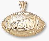 Iowa State Cyclones ISU Football Pendant - 14KT Gold Jewelry