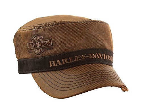 Harley-Davidson Unisex Painter's Cap, Bar & Shield, Brown Stone Washed PC31339