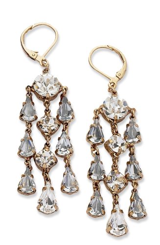 Gold Plated Crystal Earrings