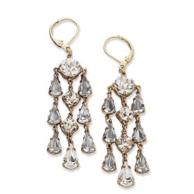 Gold Plated Crystal Earrings