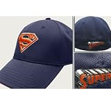 Superman: Baseball Cap Hat - Logo (Navy Blue Fitted)