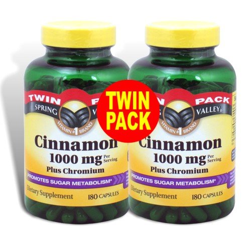 Spring Valley - Cinnamon 1000 mg, Plus Chromium, 
