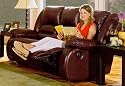 Chicago Soft Leather Recliner Sofa