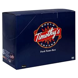 Timothy's World Coffee, Rainforest Extra Bold Espresso for Keurig Brewers, 24-Count K-Cups (Pack of 2)