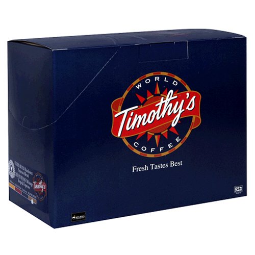 Timothy's World Coffee, Extra Bold Rainforest Espresso, K-Cups for Keurig Brewers, 24-Count Boxes (Pack of 2)