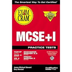 MCSE+I Practice Test Exam Cram: Exam: 70-059, 70-079, 70-087, 70-081, 70-068
