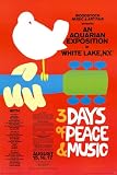 Woodstock (3 Days of Peace & Music, Red) Music Poster Print - 24x36