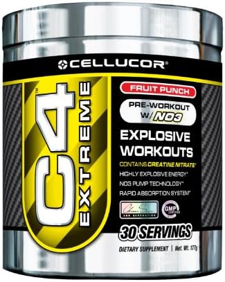 Cellucor C4 Extreme Fruit Punch - Explosive Pre-workout Powder (30 Servings)