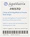 AgaMatrix Presto Test Strips, 50 Count (Pack of 1) | Use with AgaMatrix Presto Blood Glucose Monitor Only | Not for use with Other Meters | 1 Box, 50 Diabetes Test Strips