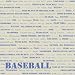 Masterpiece Studios 171785 Baseball Words Scrapbook Paper - Pack of 25
