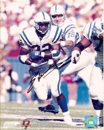 Edgerrin James Autographed/Hand Signed Indianapolis Colts 8x10 Photo