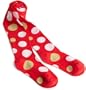 Country Kids Girls  Big Random Dot Tights, Red, 6-8