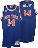 Anthony Mason Jersey: adidas Blue Throwback Swingman #14 New York Knicks Jersey