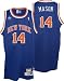 Anthony Mason Jersey: adidas Blue Throwback Swingman #14 New York Knicks Jersey - Large