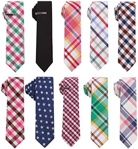 Skinny Tie Madness, Mens, Bundle of 10 Awesome Skinny Ties