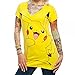 Bioworld Pokemon Pikachu Juniors Yellow V-Neck T-Shirt-medium