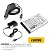 (3 Kit) Blackberry 8700c g 8703e Battery+Car+Home Charger