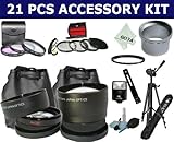 21 Pcs Kit for CANON A95 A80 (with the Ring), Includes: 58MM 2.0X High Defi ....