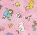 28 5" Baby Girl Pink Toys Quilt Flannel Fabric