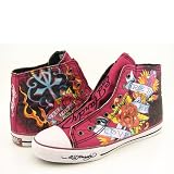 Ed Hardy Highrise (Lined) Black sneakers