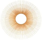 Ashton Sutton Wall Mirror, Gold Metal Su...