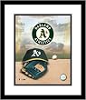 Oakland Athletics MLB Framed 8x10 Photograph Team Logo and Baseball Cap Collage