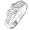 1.00ctw Princess Cut Diamond Ringin 18k White Gold (FG/VS-SI) - Size 5