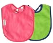 Silly Billyz Basic Bib 2 Pack Bright Pink/Lime