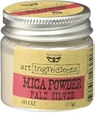 Prima Marketing Finnabair Art Ingredients Mica Powder, 0.6 oz, Silver