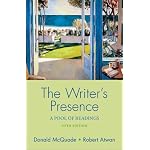 The Writer's Presence: A Pool of Readings book cover