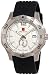 Swiss Military Calibre Men's 06-4I2-04-001 Immersion Sub-Second White Dial Black Rubber Watch