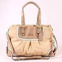 Hot Sale Authentic Coach Leather Spectator Ashley Carryall Bag 17096 Tan Multi