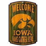 NCAA Iowa Hawkeyes Wood Sign