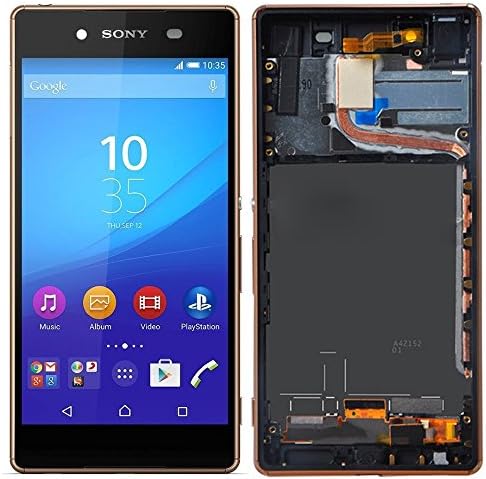 For Sony Xperia Z3 Plus LCD Screen Replacement+Frame Gold,For Sony Health(TM)LCD Display Touch Digitizer Screen Replacement Assembly for Sony Z4 E6533 E6603 E6553 and Z3 L55T Z3 Plus 5.2''inch