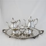 Baroque by Wallace, Silverplate 6-PC Tea & Coffee Service