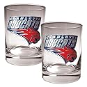NIB Charlotte Bobcats NBA 2pc Rocks Glass Cup Set