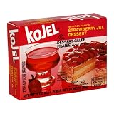 Kojel Dessert Jells, Strawberry, 3-Ounce (Pack of 24)