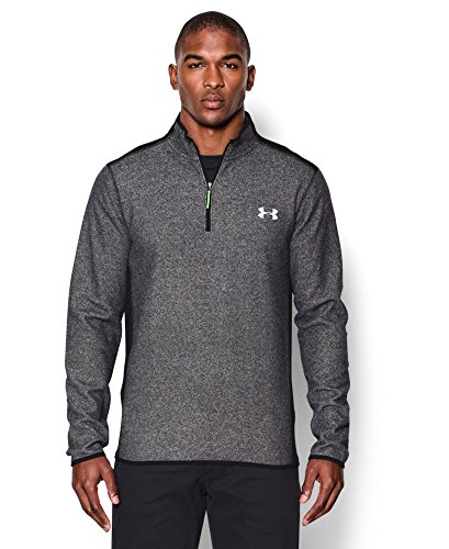 Under Armour Men's ColdGear Infrared Fleece 1/4 Zip, Black (001), Medium