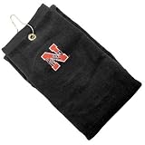 Nebraska Cornhuskers Black Embroidered Velour Golf Towel