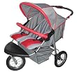 Double Jogging Stroller w/ Front Swivel Wheel