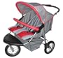 Double Jogging Stroller w/ Front Swivel Wheel