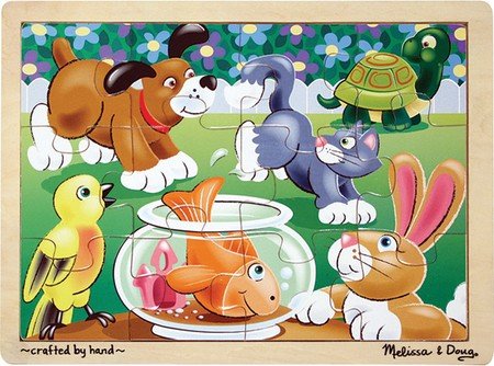 Childrens Toyshop  Toys : Melissa & Doug Playful Pets Wooden Jigsaw Puzzle