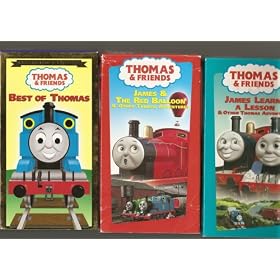 Thomas the Tank Engine and Friends Set: Thomas and the School Trip Hardcover Book/THomas the tank engine dot to dot coloring book and 7 VHS Sing Along Songs; Thomas and the Special Letter; Thomas Comes to Breakfast; Thomas and His Friends Help Out; 10 Years of Thomas and Friends; the Best of Percy; Thomas and His Friends Get Along