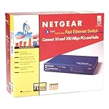Netgear Fs308 10/100 8Pt Ds Swch with INT P/S & Uplink Button
