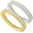 1.00ctw Diamond Eternity Band Set in 14k Gold (GH/I1)