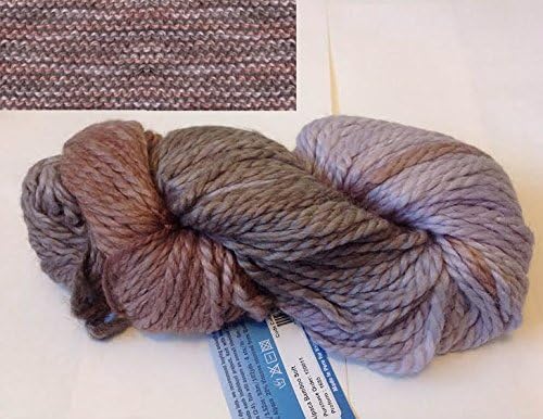 100g/3.52oz Alpaca Bamboo Soft Bulky Yarn By Queensland Collection #5 - Lilac, Lt.Rust